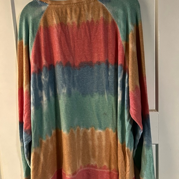 Colorful Tie-Dye Long Sleeve Shirt - Picture 2 of 4